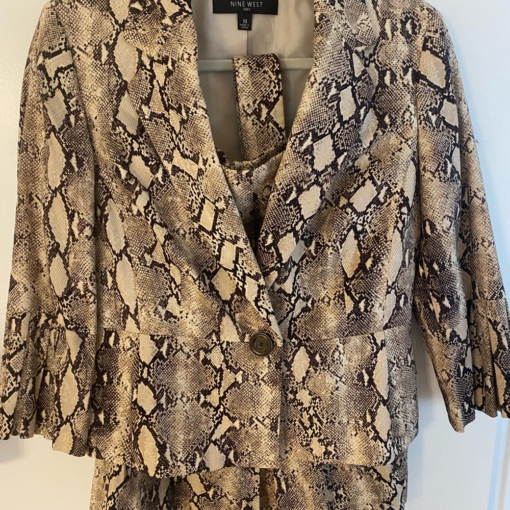 Nine West Animal Print Jacket